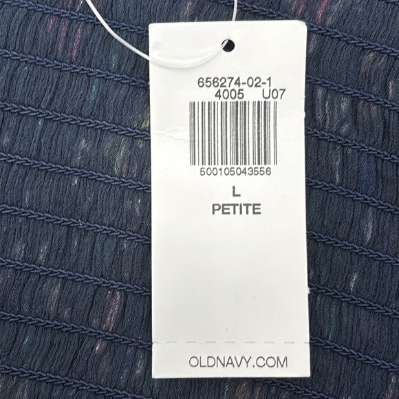 Old Navy Fitted Asymmetrical Floral patterned Cropped Cami Top size L petite NWT - Picture 5 of 9